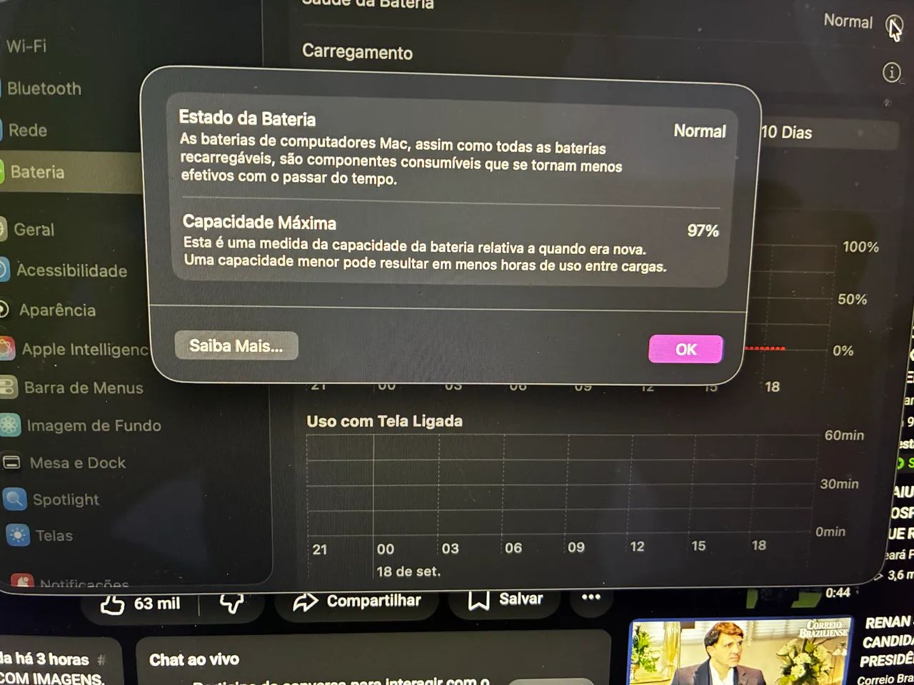 Macbook M1 - 97% de Bateria - Foto 4