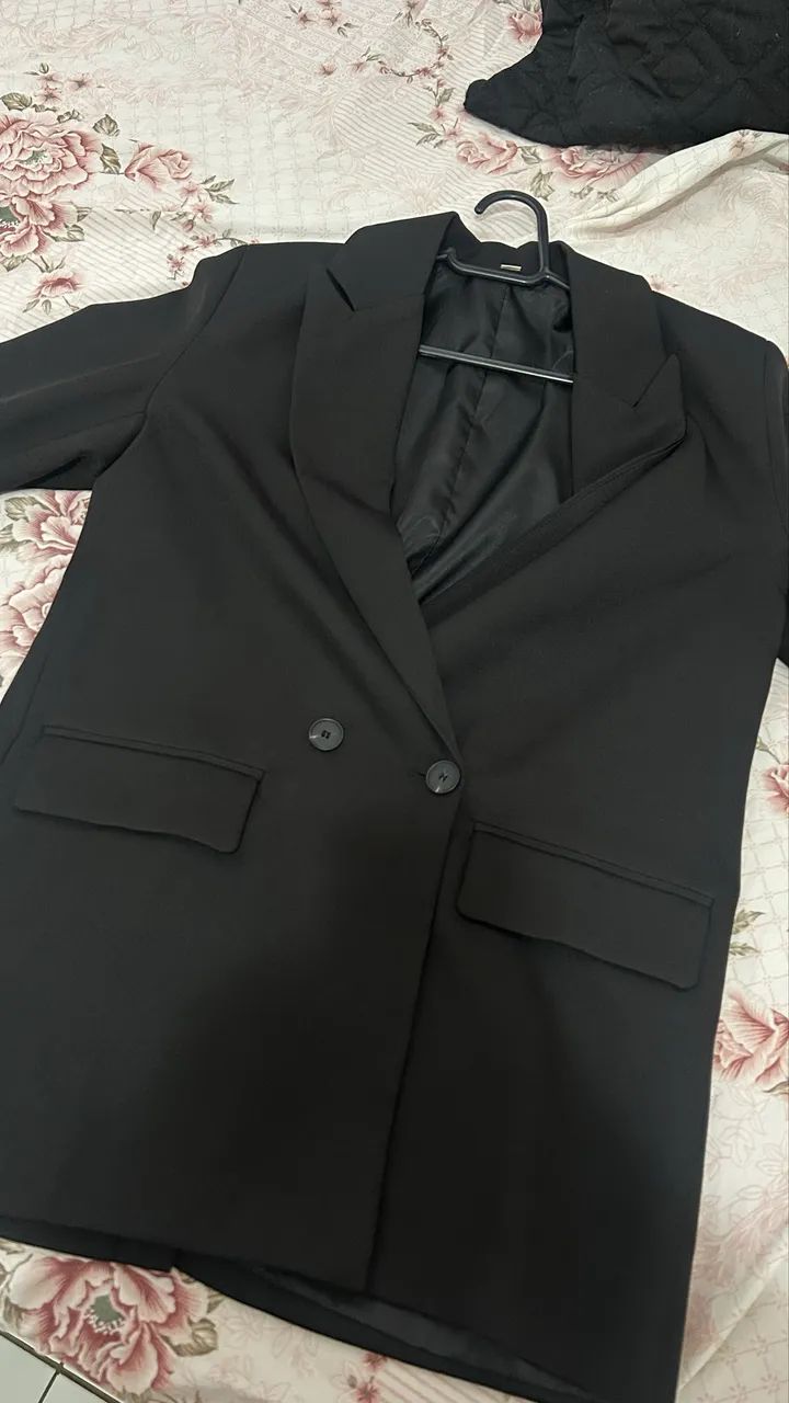Blazer Oversized Preto - Tam. P | Perfeito Estado - Foto 2