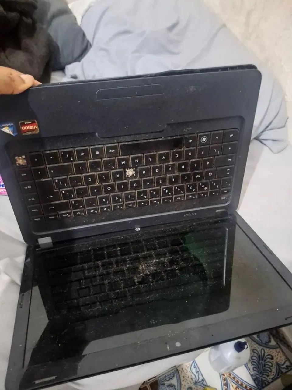 Lote 2 notebooks carcaça samsung np270e4e e hp x16 - Foto 2