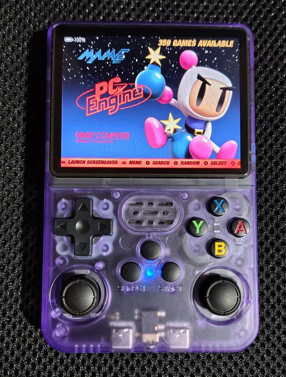 [Novo] Game Portátil Retro R36s versão Original Tela Ips com película + Cartão 64gb Lexar 