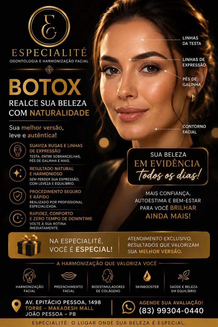 BOTOX EM JOÃO PESSOA | ESPECIALITÉ