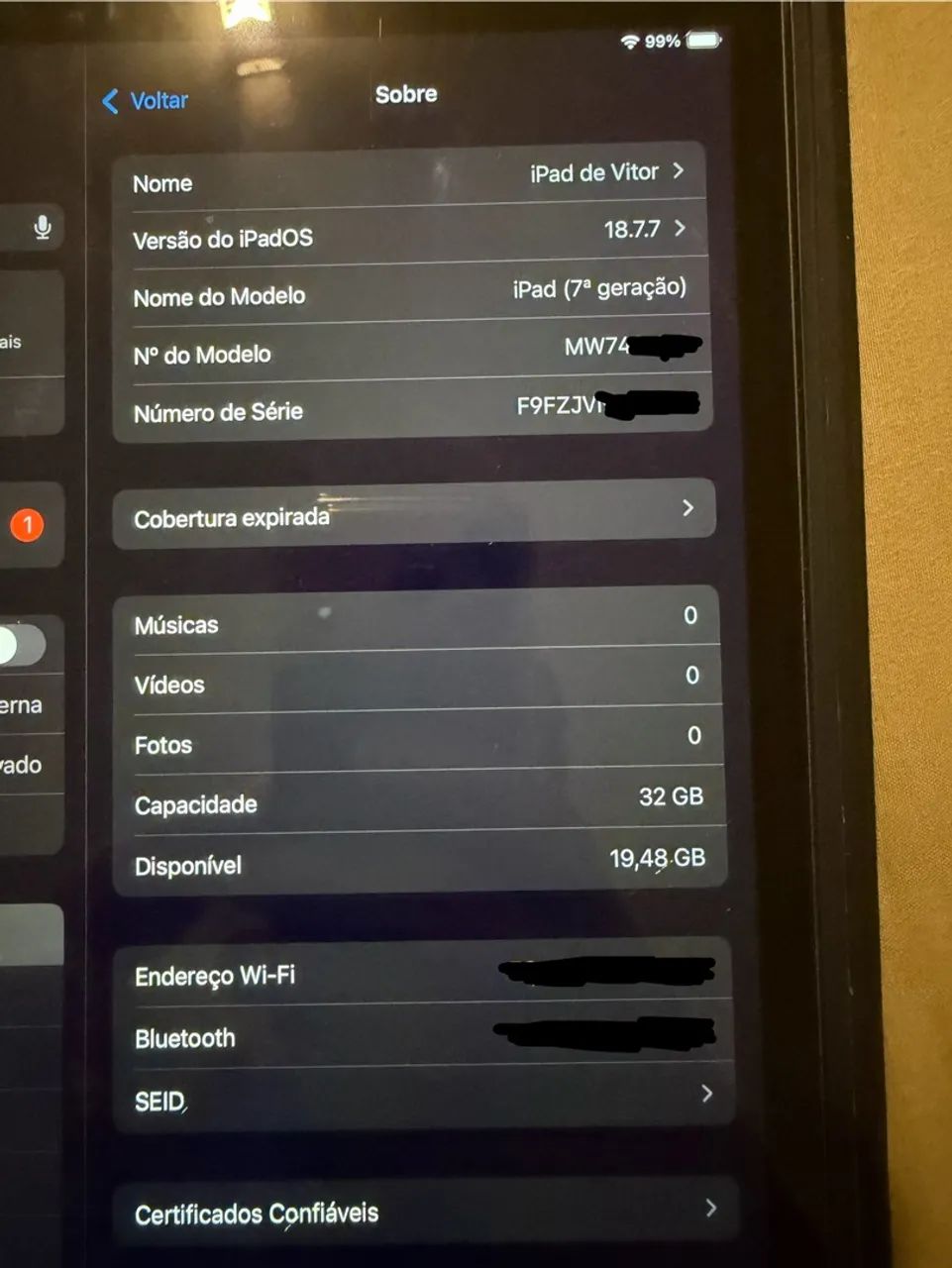 iPad 7 Geração 32GB, cinza espacial - Foto 3