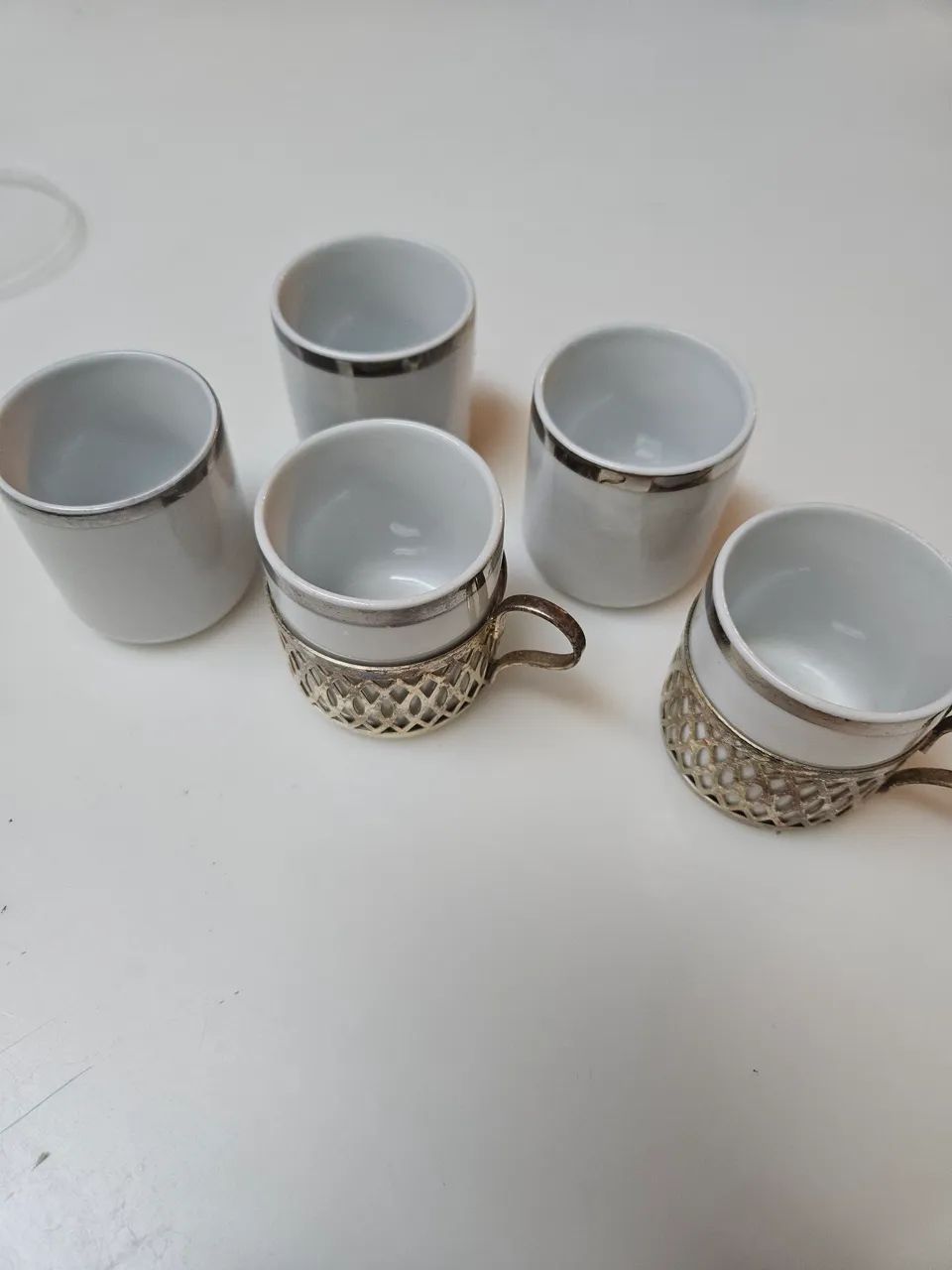 Xícara de café antiga em prata - Foto 2
