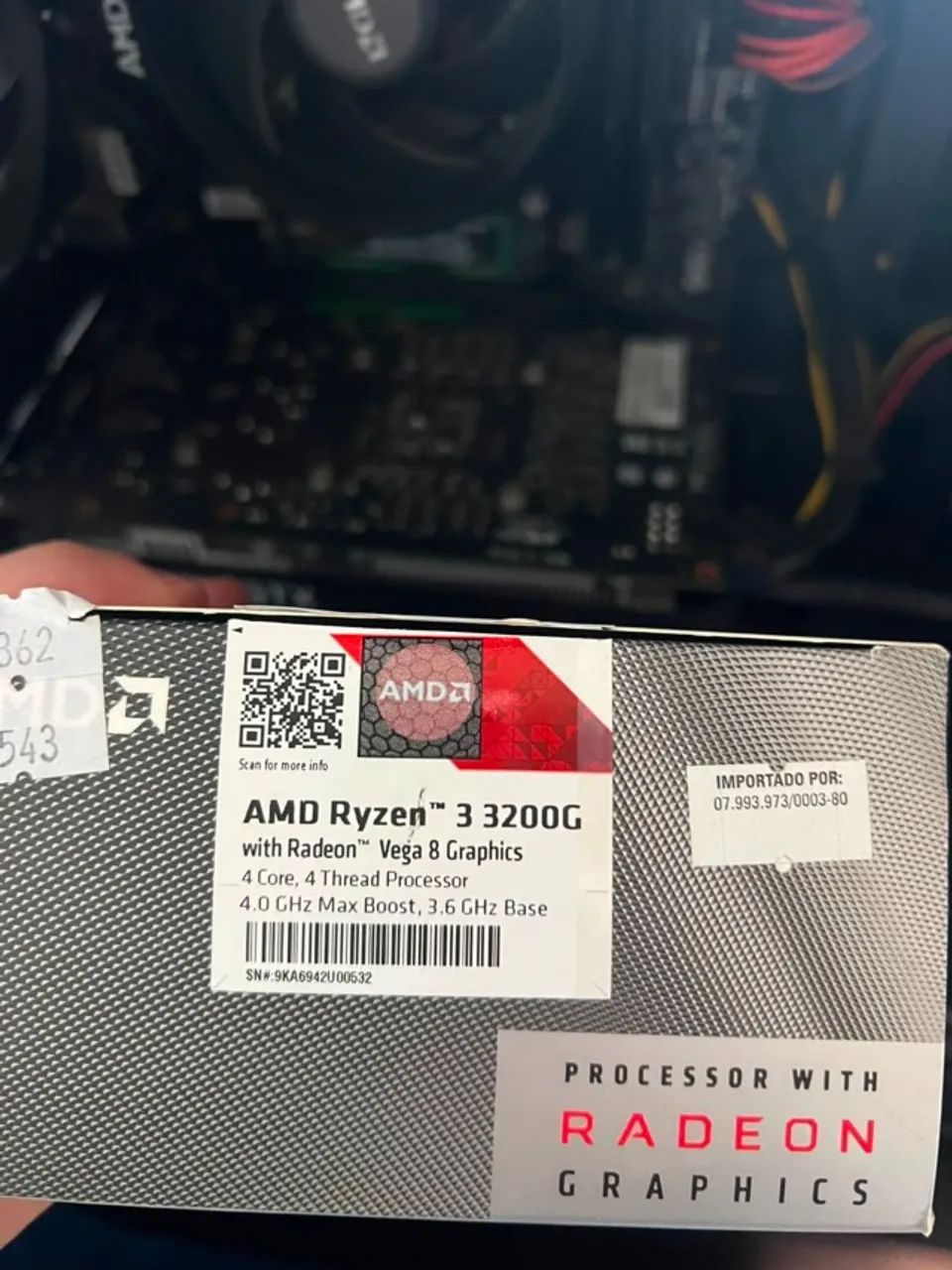  Processador AMD Ryzen 3 3200G - com Cooler e Vídeo Integrado