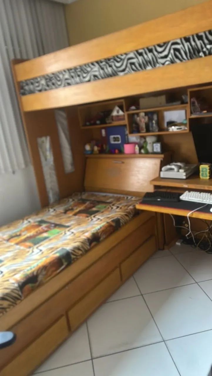 Beliche e cama Auxiliar com Escrivaninha Integrada - Foto 3