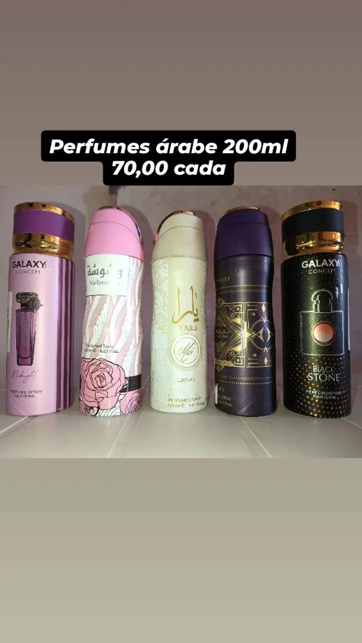 Perfumes árabe 200 ml spray 70,00 cada