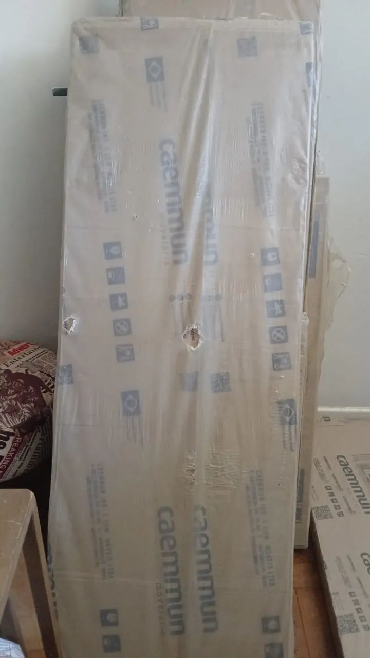 Roupeiro guarda roupa 3 portas NOVO NA CAIXA DESMONTADO - Foto 4