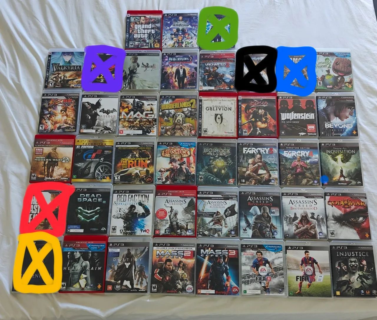 Lote 37 jogos PS3