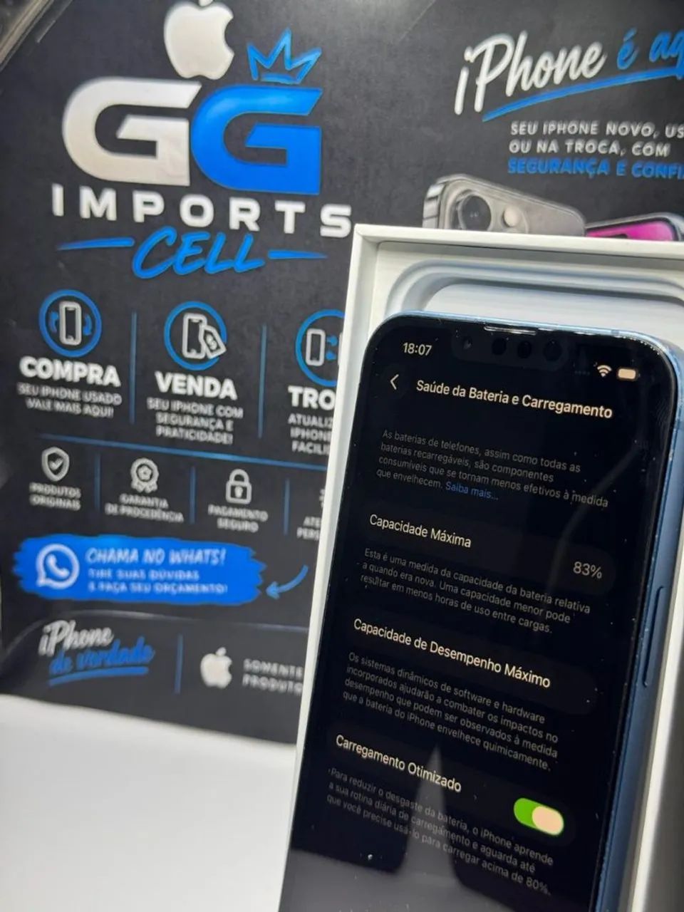 Iphone 13 -128gb muito conservado  - Foto 5