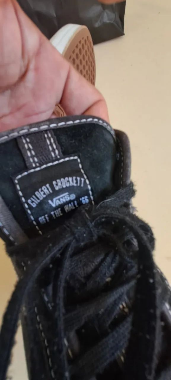 Tênis Vans Gilbert Crockett High Black White - Foto 3