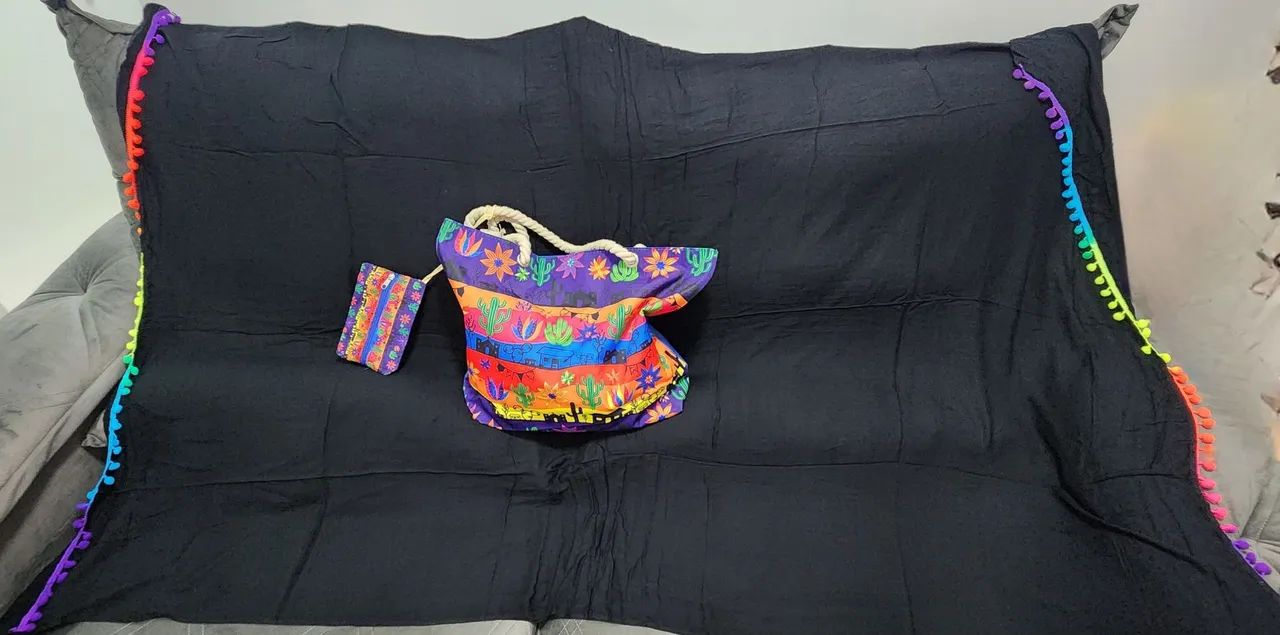 BOLSA DE PRAIA COM NECESSAIRE  - Foto 2