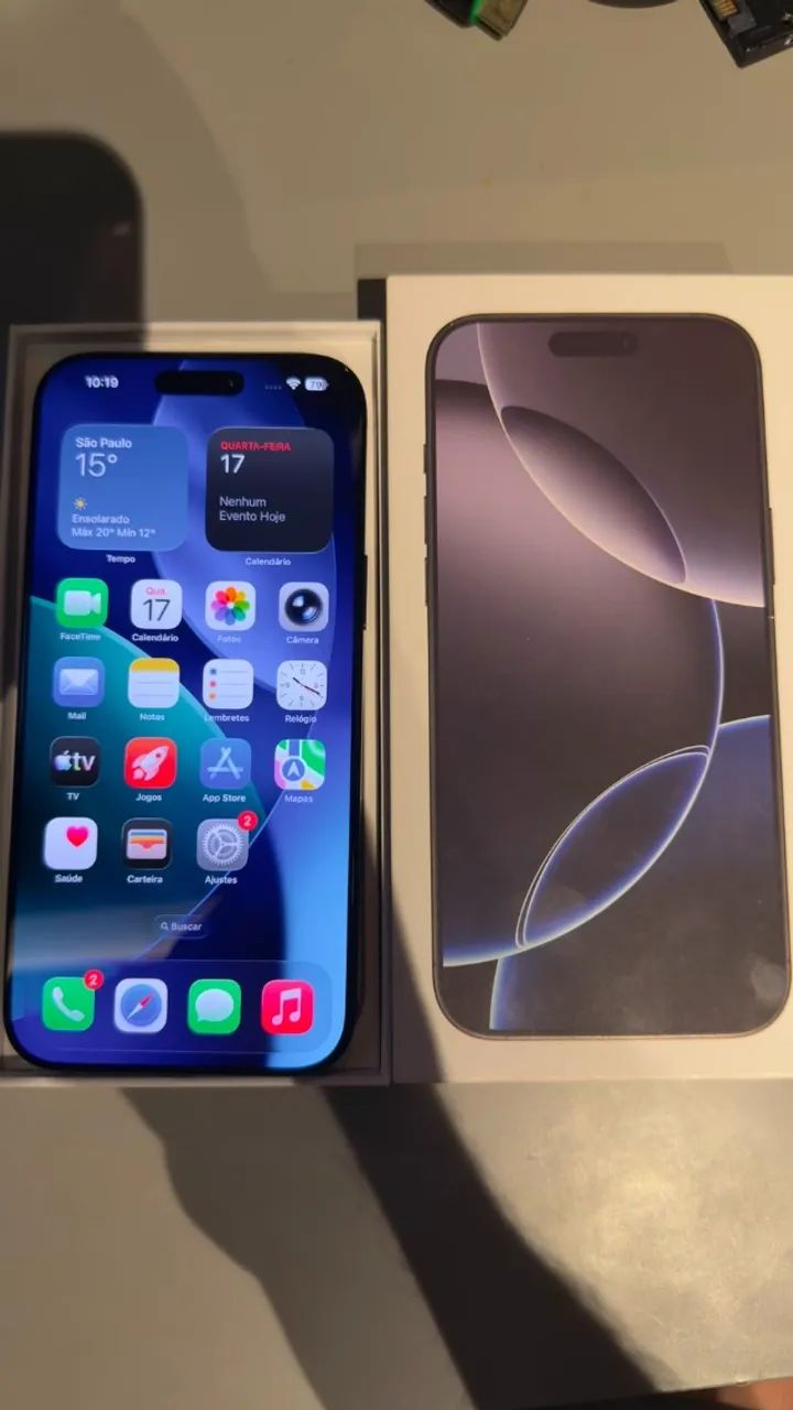 Iphone 16 pro max 256. Novo 1 ano de garantia