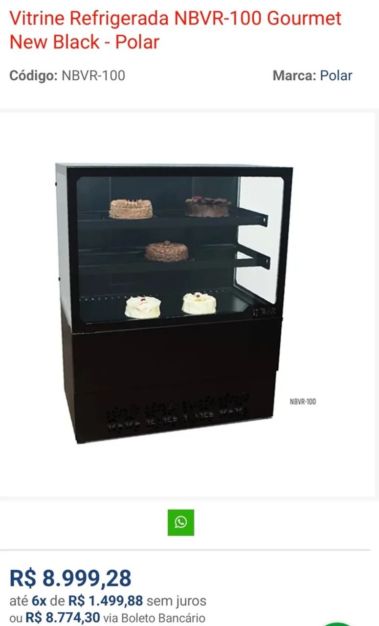 Vitrine refrigerada , estufa e balcão de inox  - Foto 5