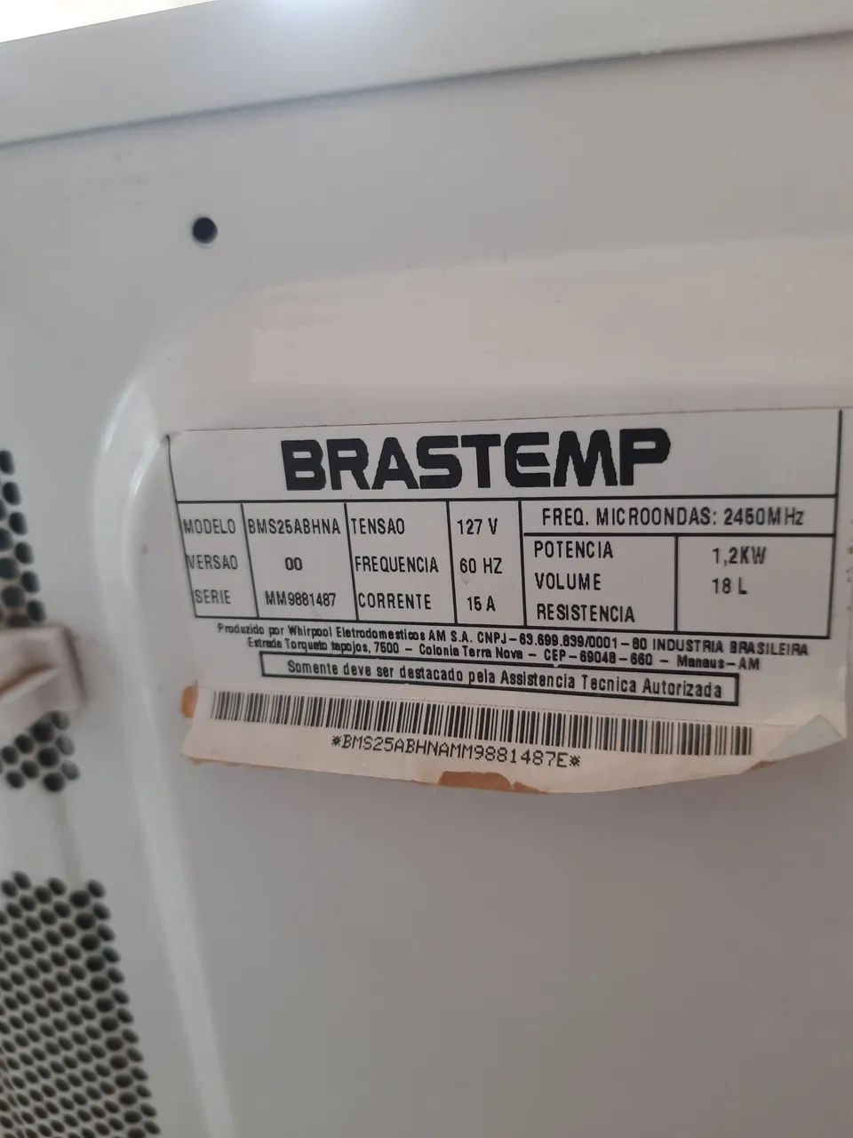 Micro-ondas BRASTEMP single, BMS25, 18L, 127V, funcionando perfeitamente  - Foto 5