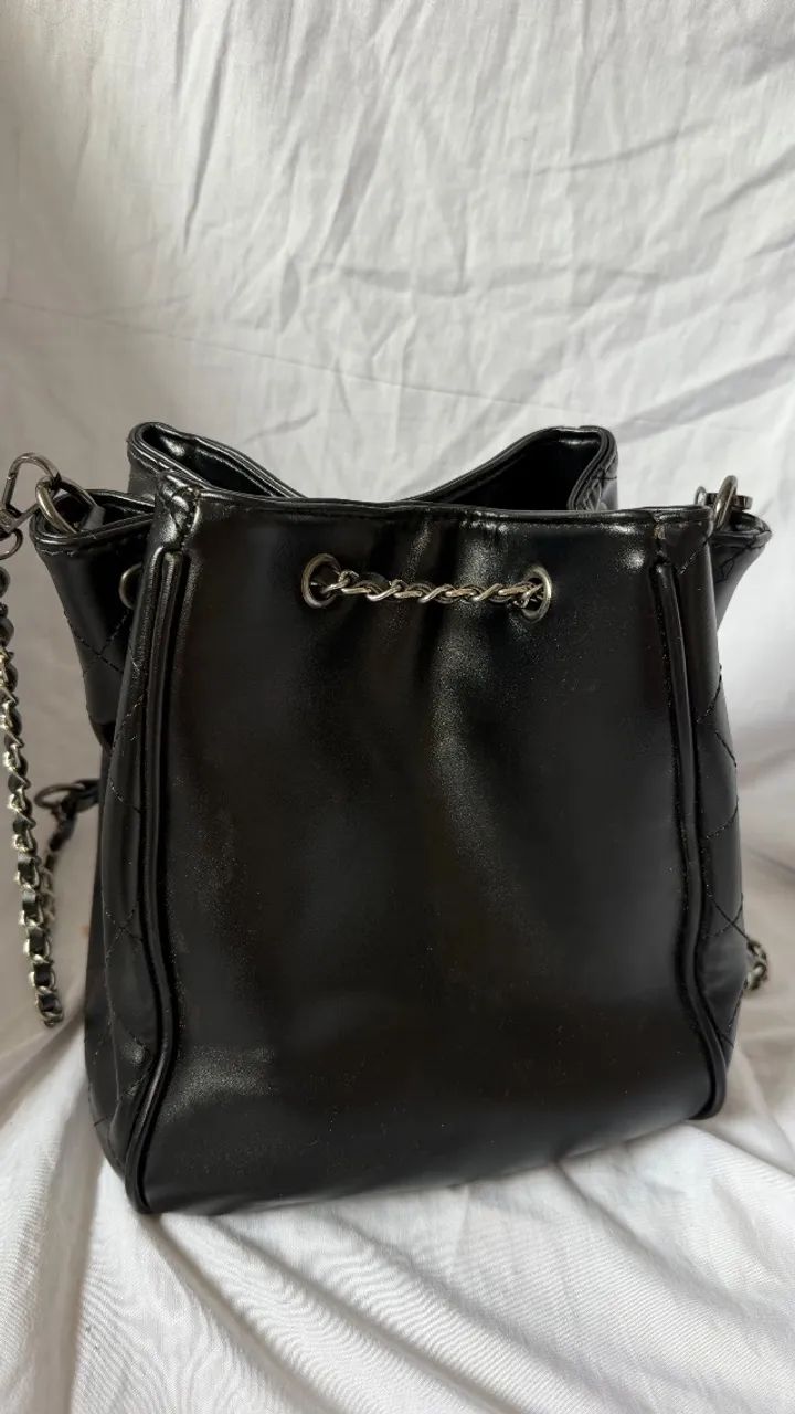Bolsa bucket preta - Foto 3