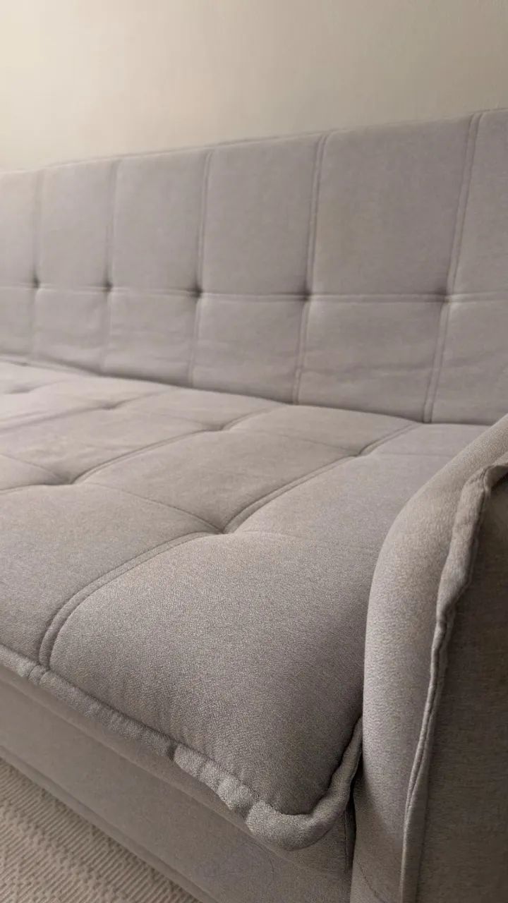 Sofá cama Slim 2,20m - Seminovo e Impermeabilizado - Foto 4
