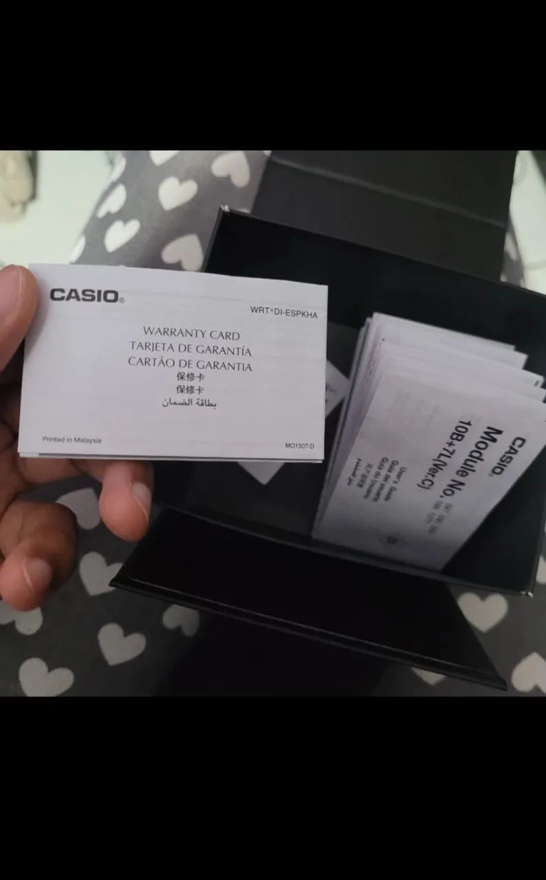 Relógio Casio f91w cinza/transparente  - Foto 4