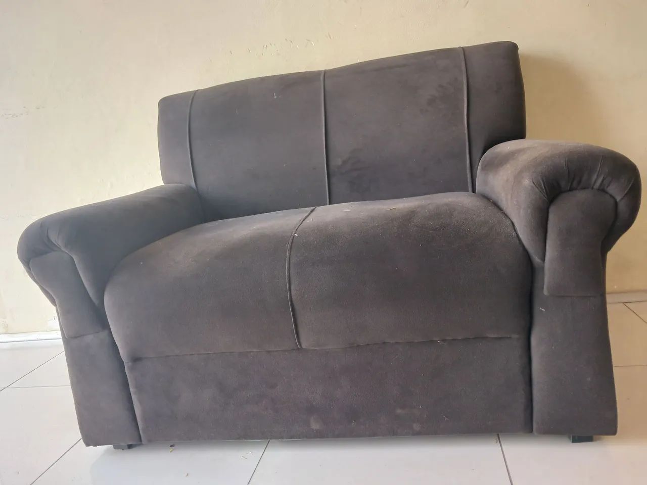 Jogo de Sofa 2 e 3 Lugares Marrom Confortavel - Foto 4