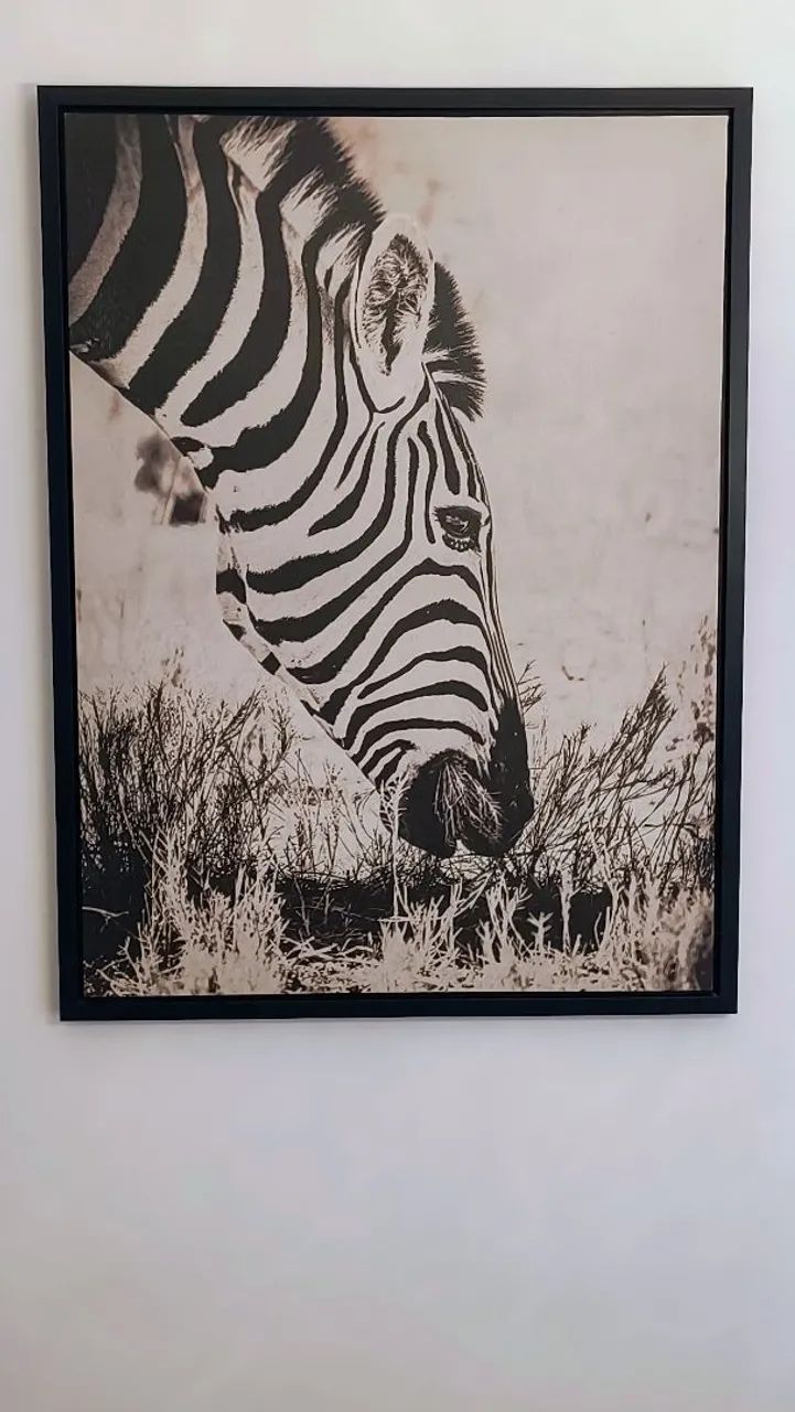Quadro de zebra em canvas - Foto 4