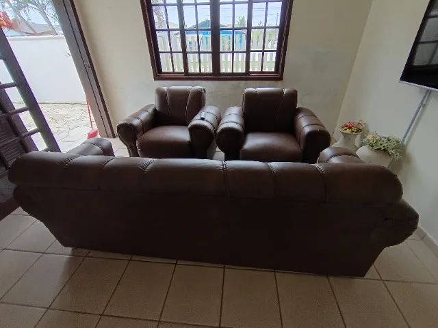 Conjunto sofá 3 peças  - Foto 5