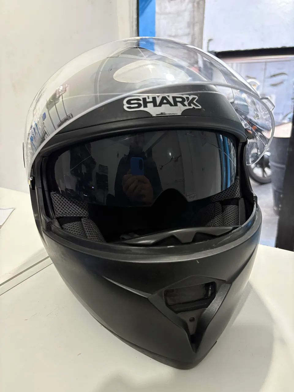 Capacete robocop shark openline - Foto 3