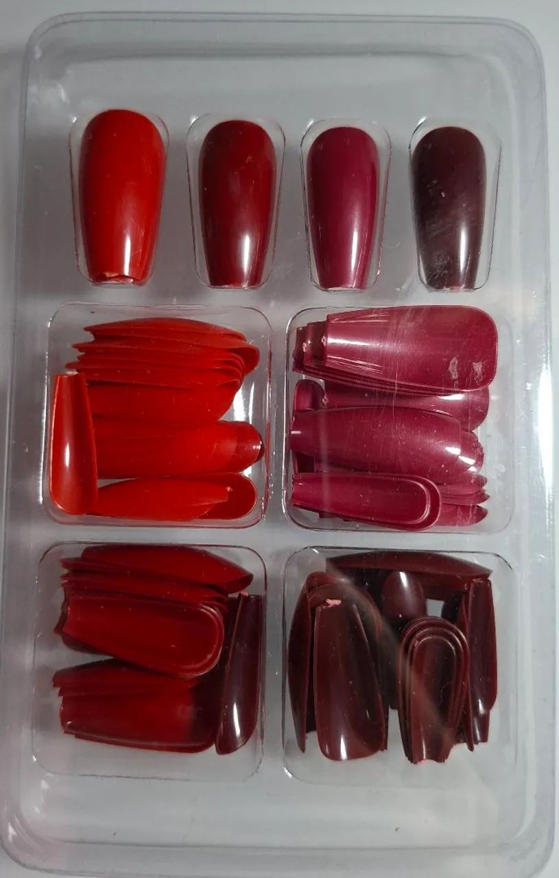 4 PELO PREÇO DE 2 - UNHAS POSTIÇAS MÃOS E PÉS, PROTETORES - Foto 2