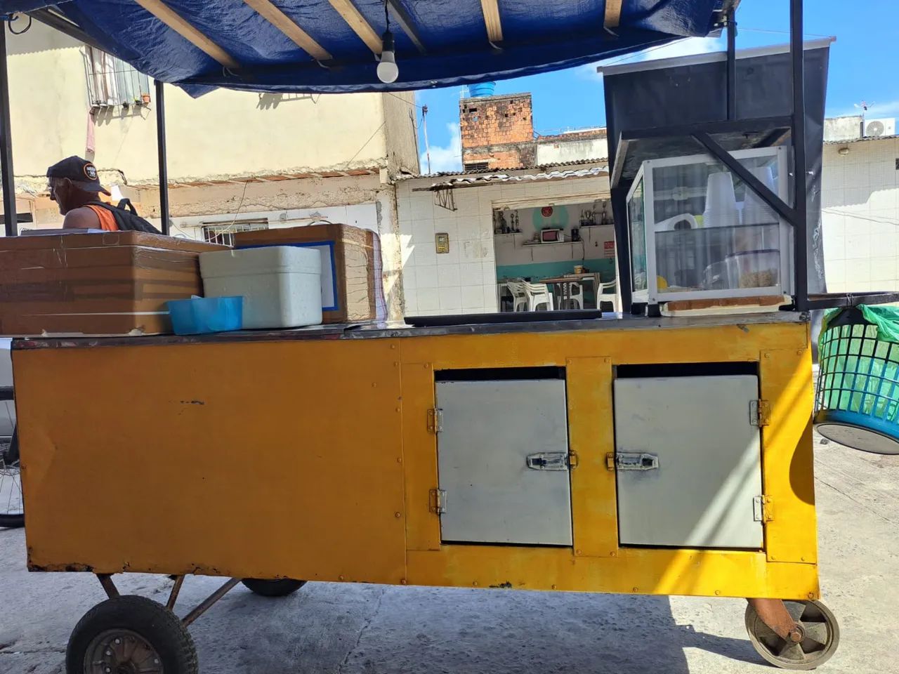 Carroça + utensílios de lanchonete 65153841126786120