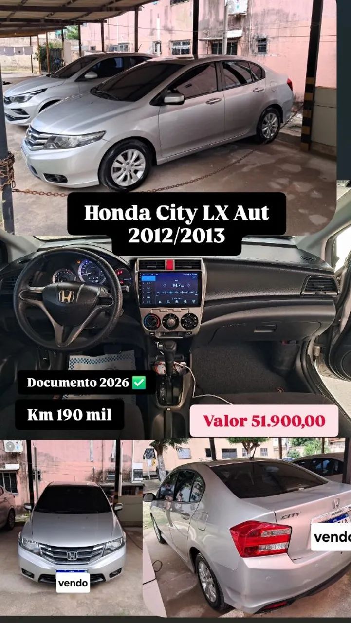 Honda City CITY Sedan LX 1.5 Flex 16V 4p Aut. 2013