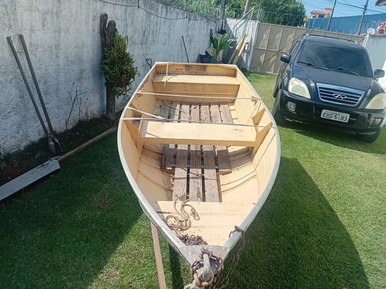 Barco de alumínio otimo estado com carretinha r$4.500,00  - Foto 2