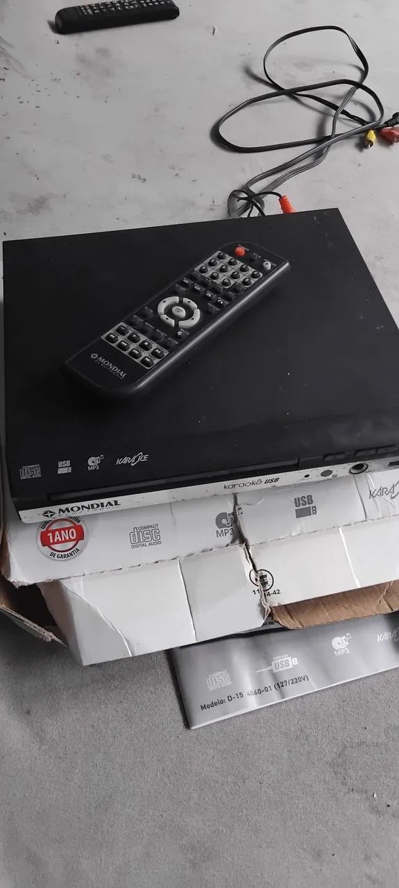 DVD player com  karaoke  - Foto 3