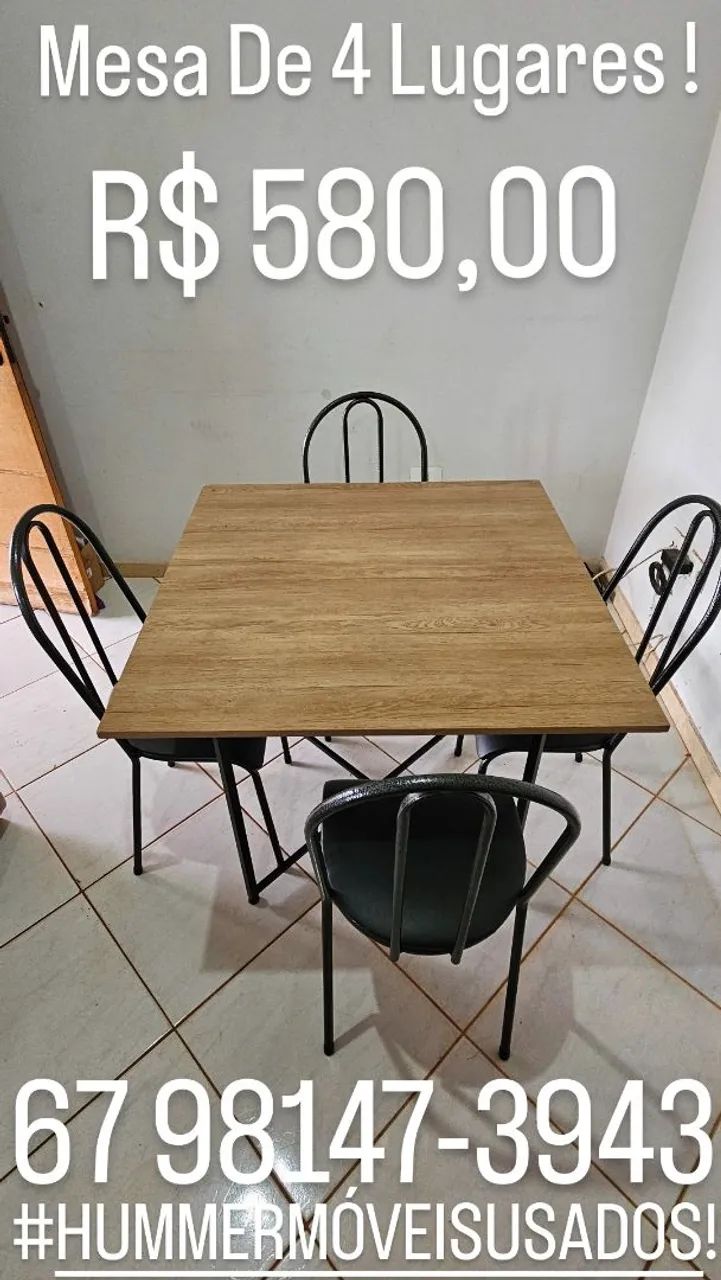 Vende - Se Mesa De 4 Lugares !