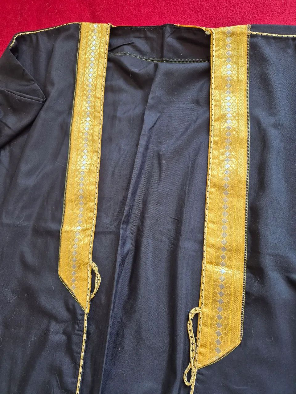 Túnica árabe (Bisht) preto 