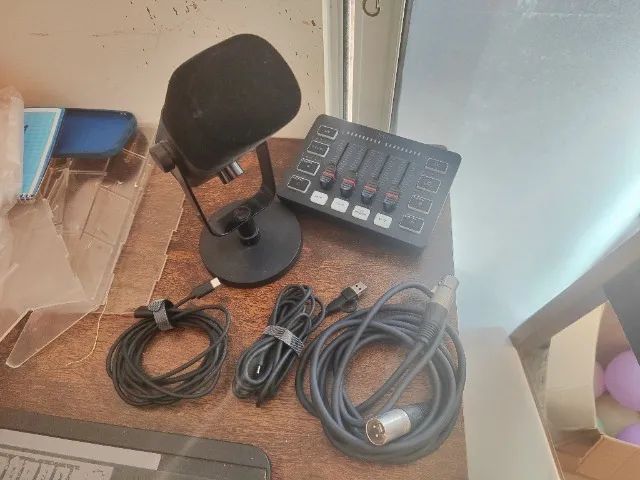 MICROFONE FIFINE KS5 + CONTROLADORA - Foto 4