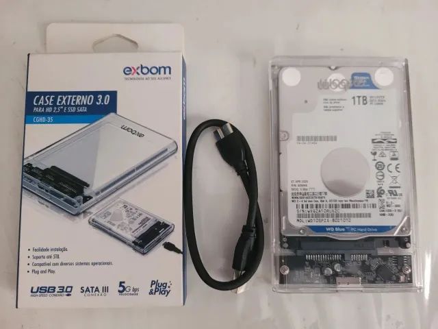 Hd externo 1tb wd USB 3.0 para pc e consoles