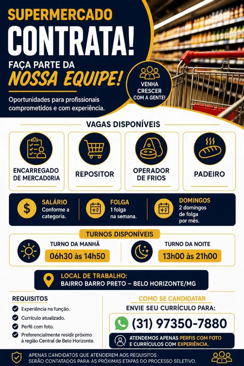 Temos vagas