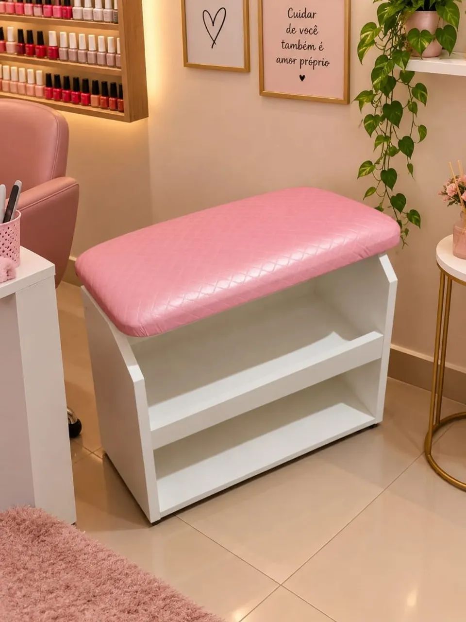 Apoio de pé para manicure 