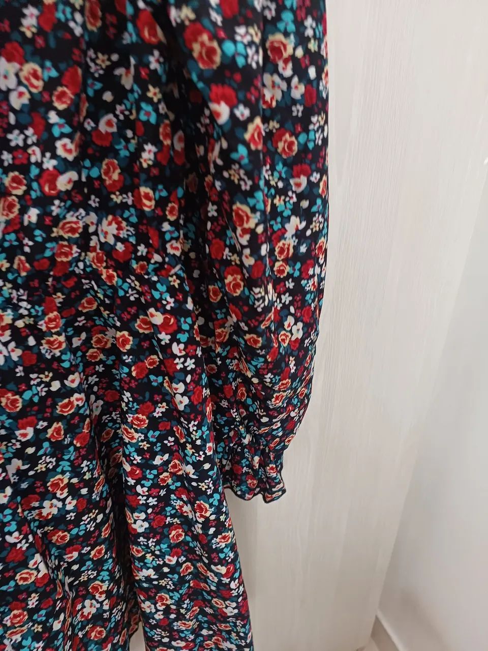 Vestido floral gola alta - Foto 4