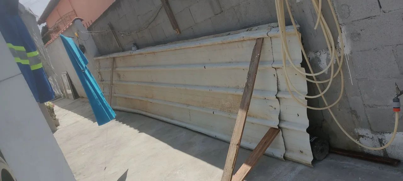 Chapa galvanizada para fechamento de obra