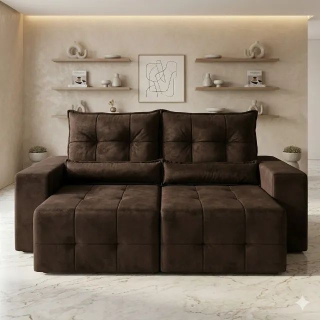 Sofa retratil e reclinavel novo (consulte cores) - Foto 2