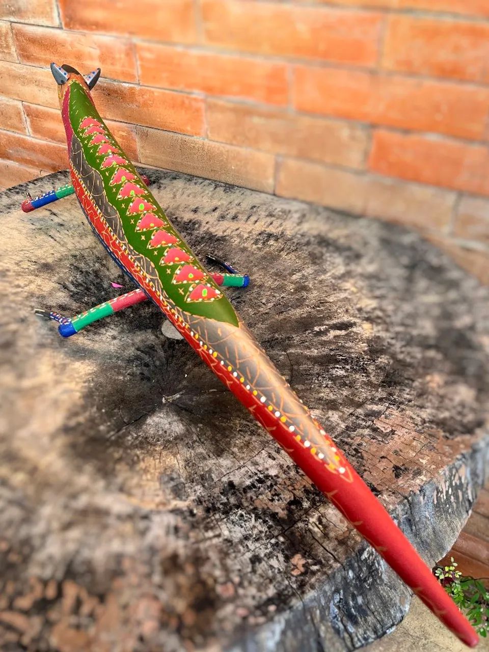 Lagarto Esculpido em Madeira - Sérgio Teófilo<br> - Foto 4