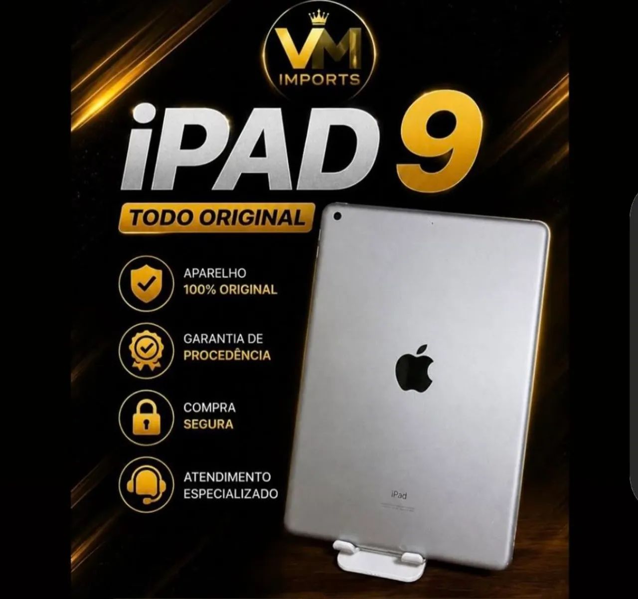 iPad 9 cinza 64 gb  na caixa 
