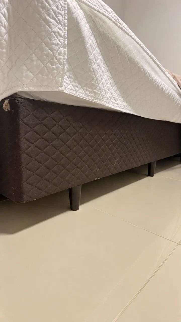 Cama Box Casal + Colchão de Molas Ensacadas - Combo Completo - Foto 5