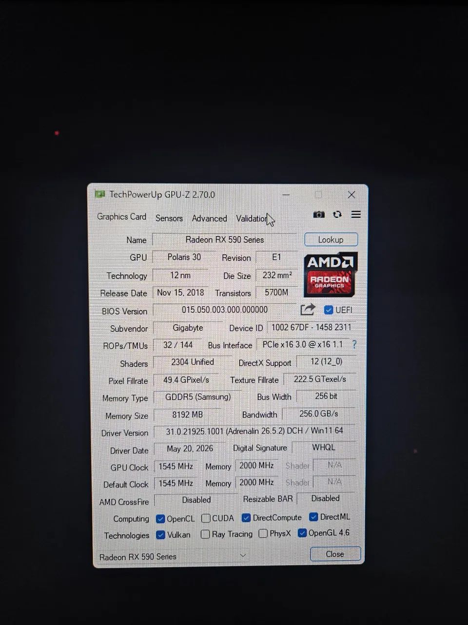 RX 590 GIGABYTE - Foto 4