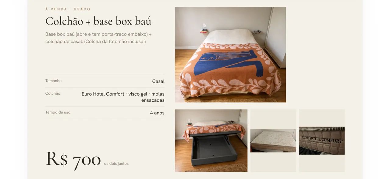 Cama Box Baú Casal - Foto 2