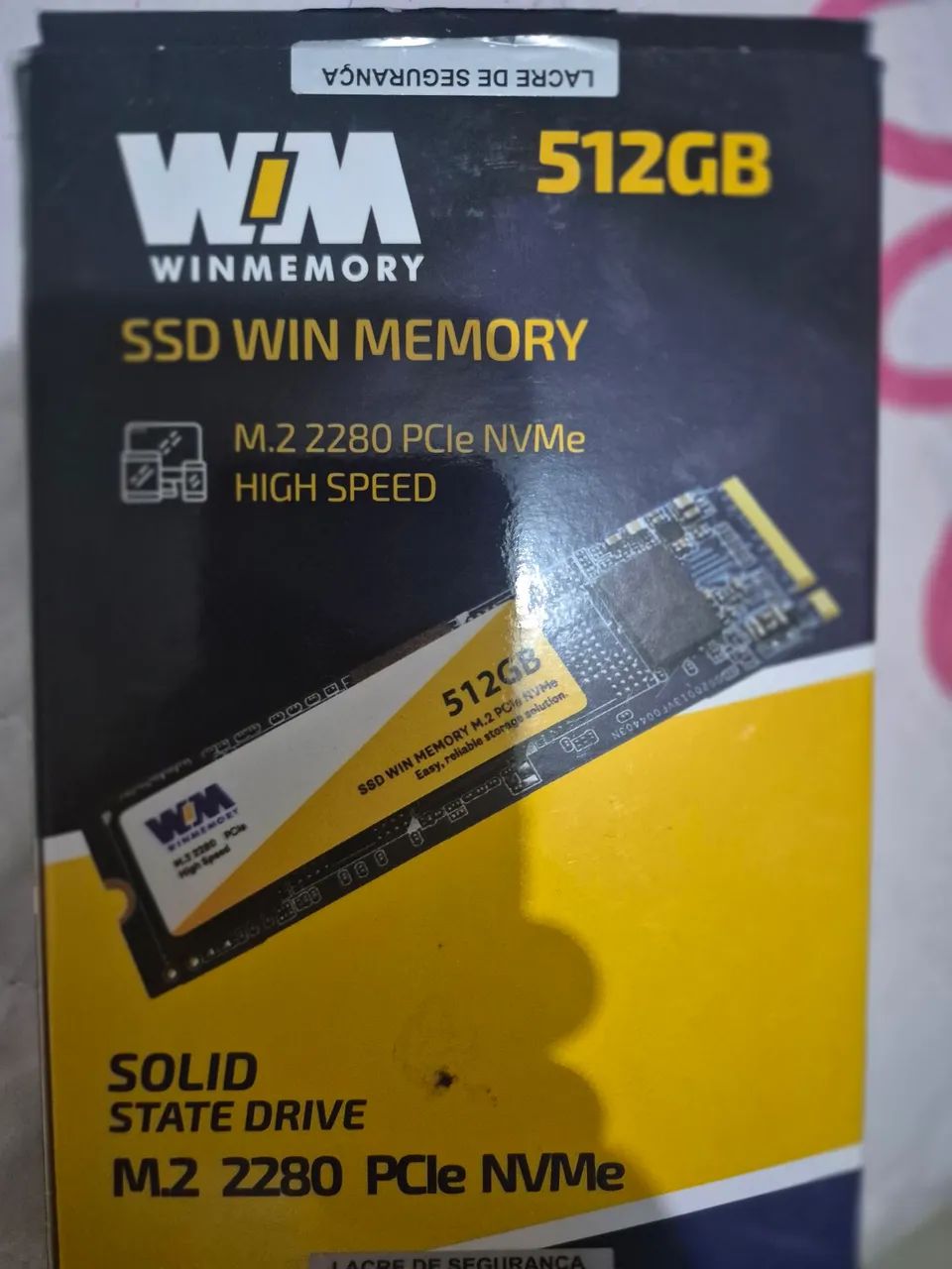 Ssd m.2 de 512gb produto novo