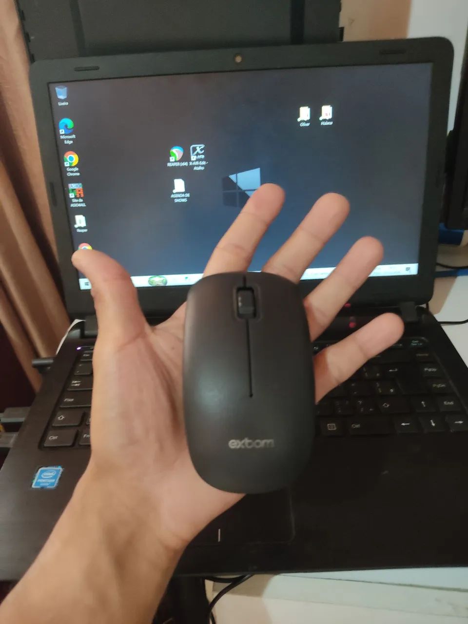 Notebook Compaq + Mouse sem fio