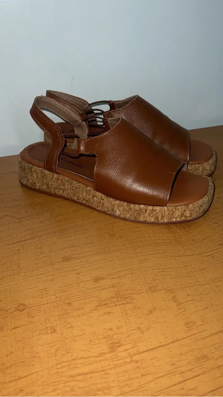Sandálias de couro