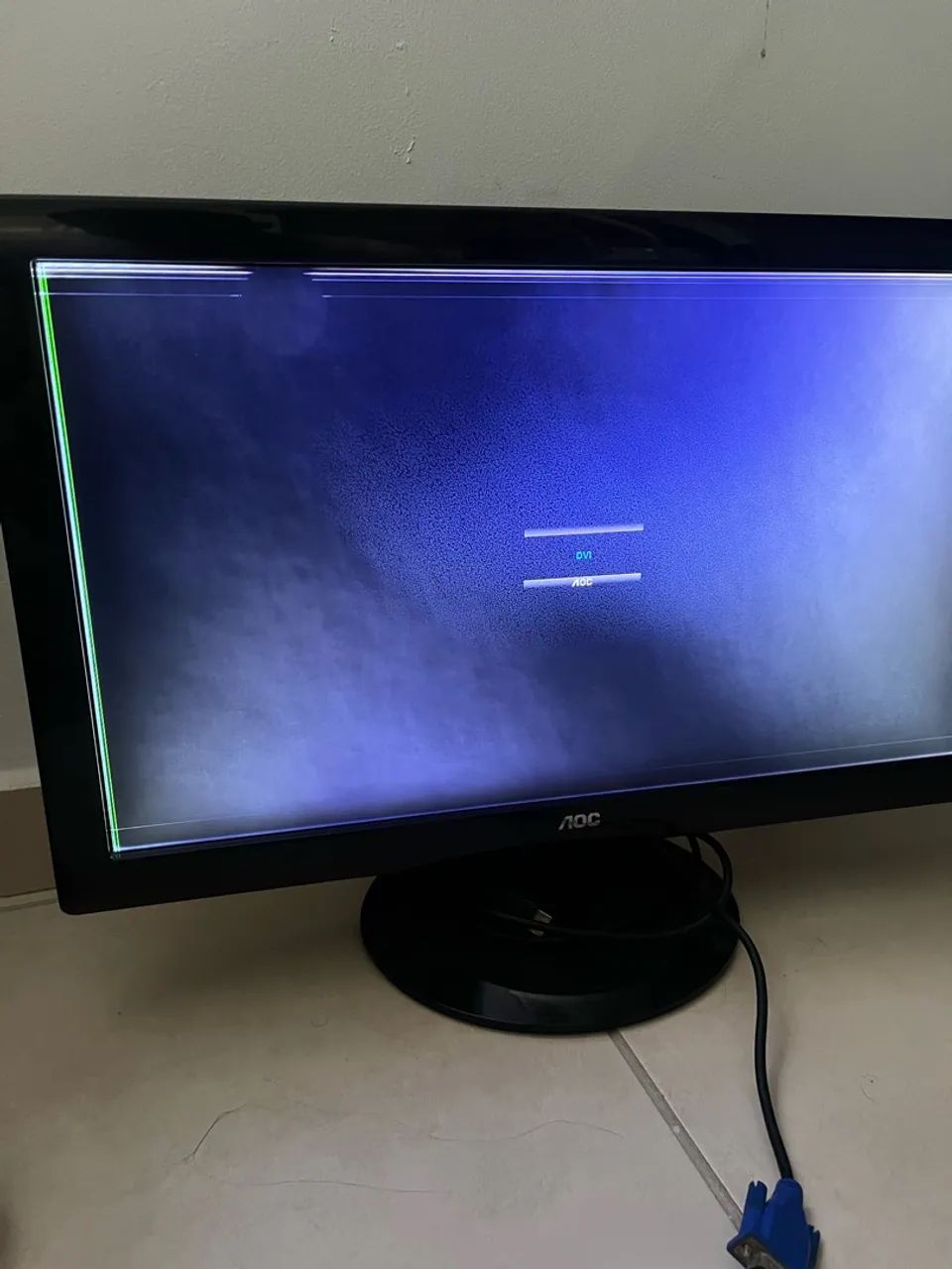 Monitor AOC com tela danificada acompanha cabo - Foto 4
