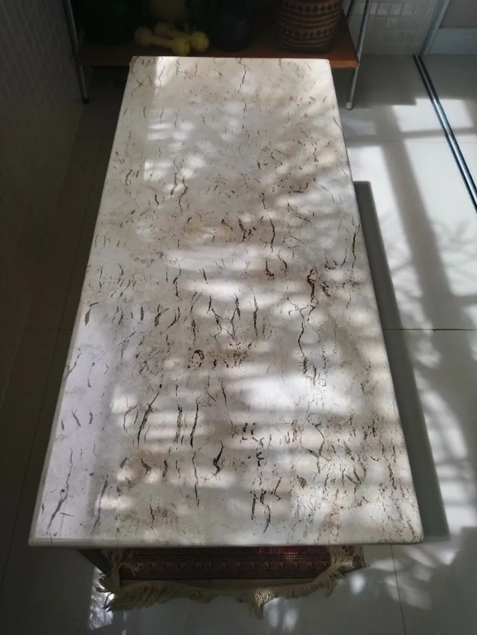 MESA DE CENTRO EM MÁRMORE BEGE BAHIA - Foto 3