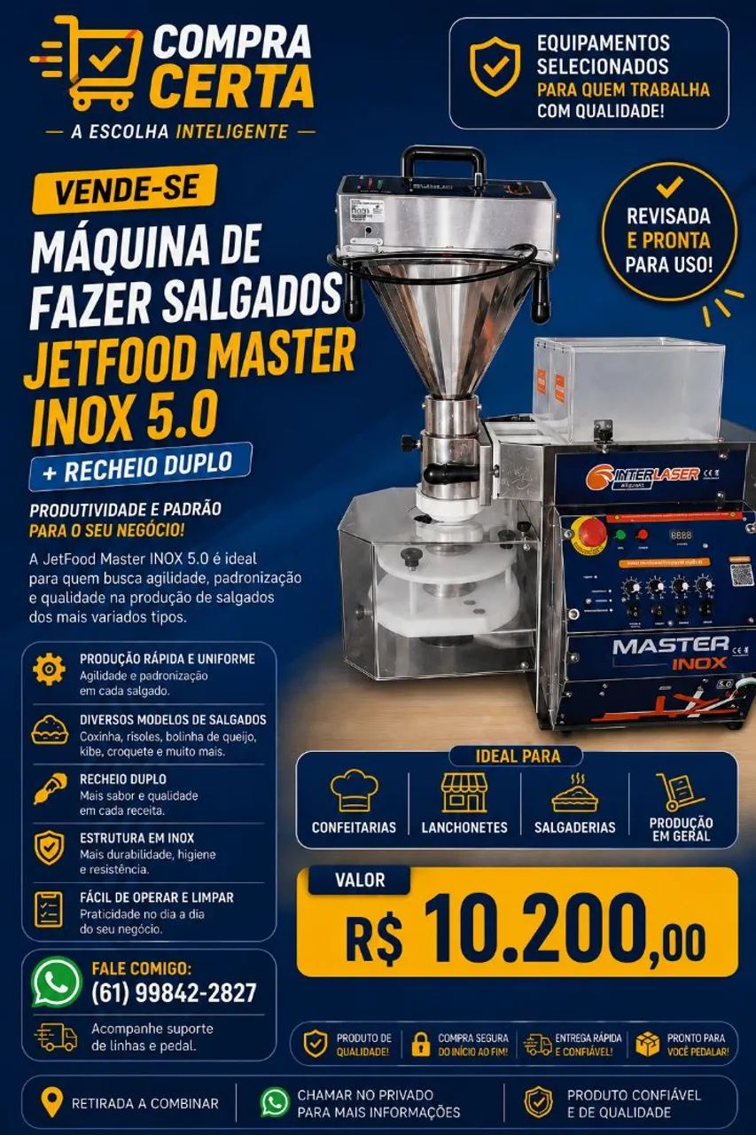 Máquina de fazer salgados